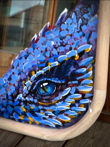 DRAGON / acrylique sur miroir